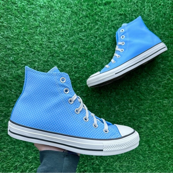 💝Converse Chuck Taylor All Star Ctas Hi Light Blue - Picture 2 of 10